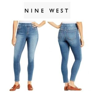 Nine West Women's Jeans Heidi Pull On Skinny Crop 6